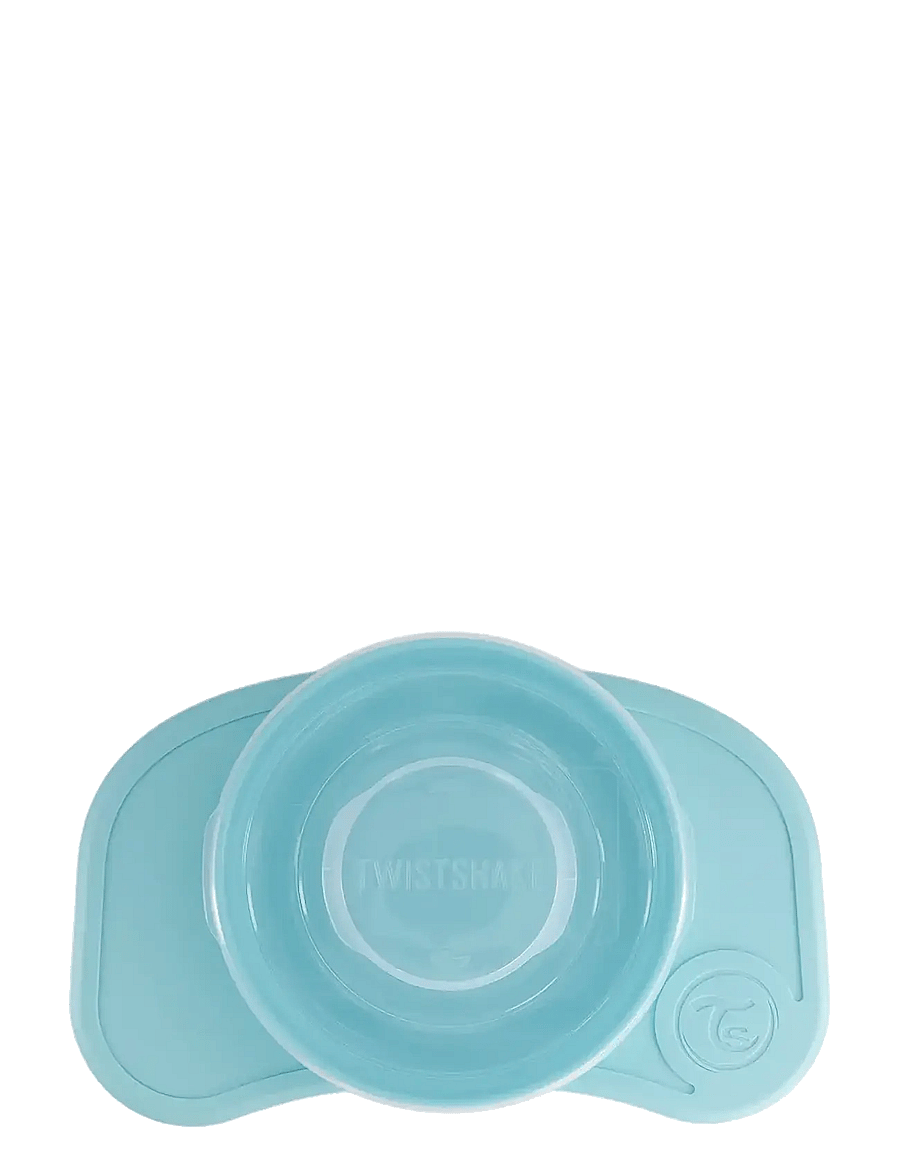 Twistshake - Click-mat mini + Plate - trauku komplekti - pastel blue - 4