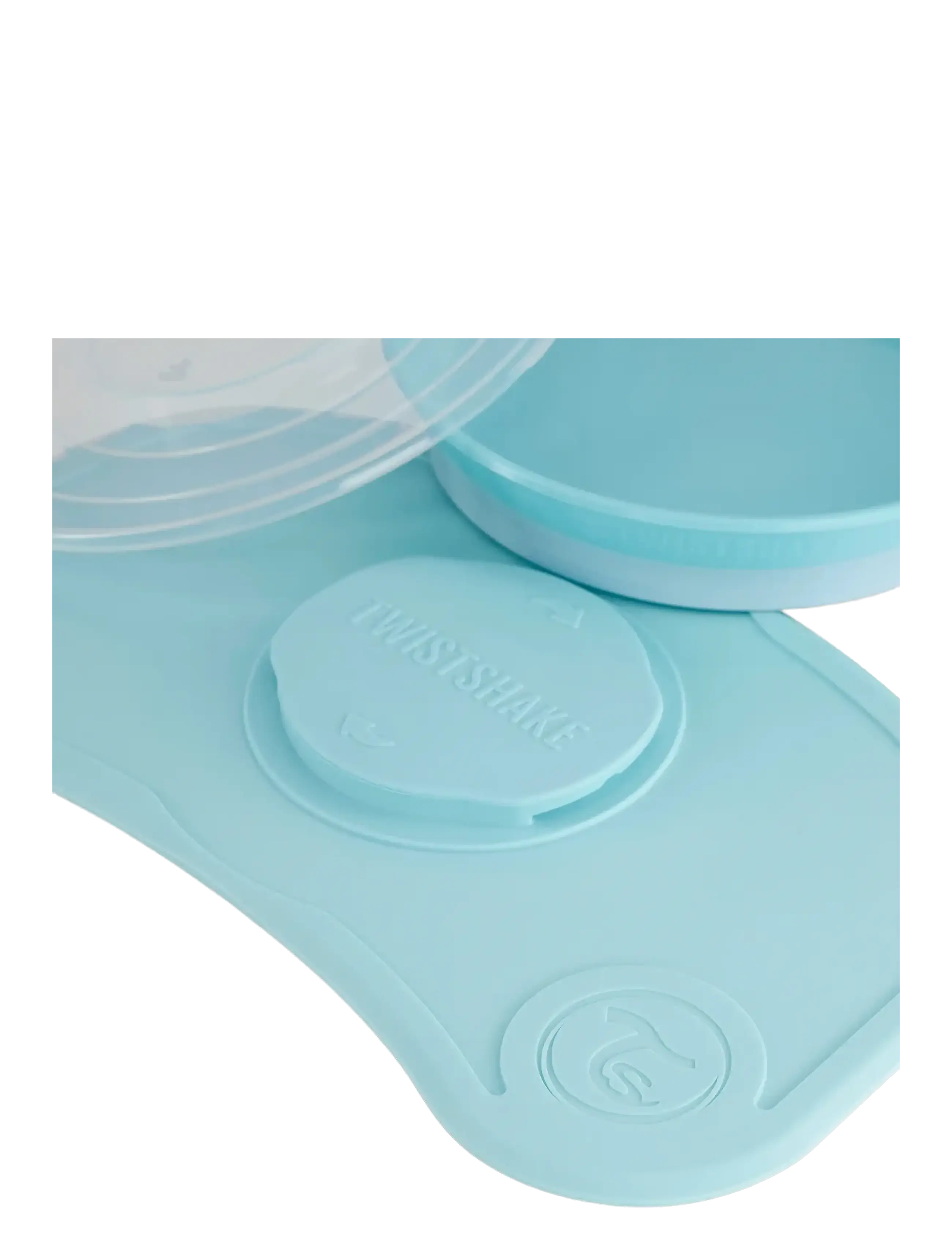 Twistshake - Click-mat mini + Plate - trauku komplekti - pastel blue - 5