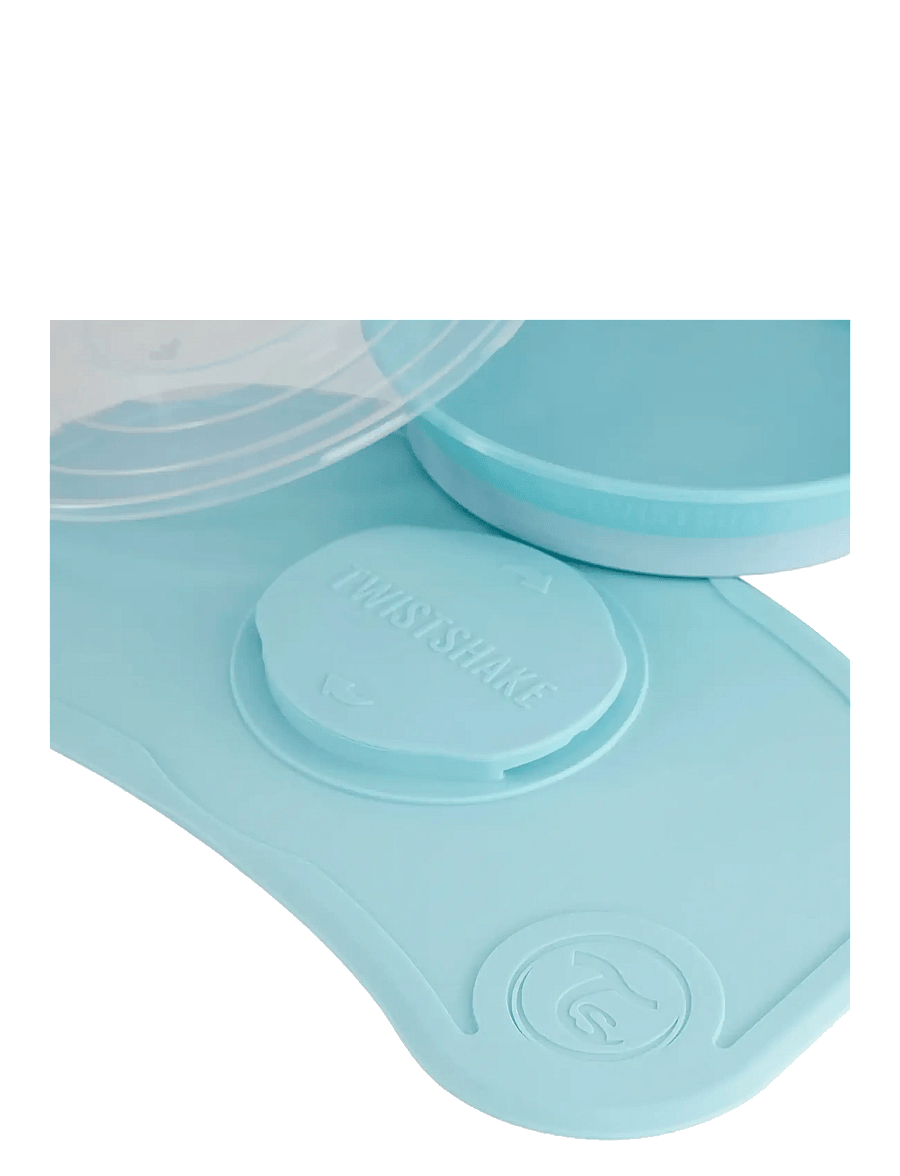 Twistshake - Click-mat mini + Plate - trauku komplekti - pastel blue - 5