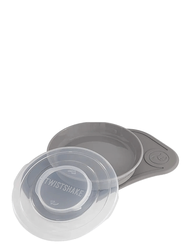 Twistshake - Click-mat mini + Plate - essgeschirr - pastel grey - 3