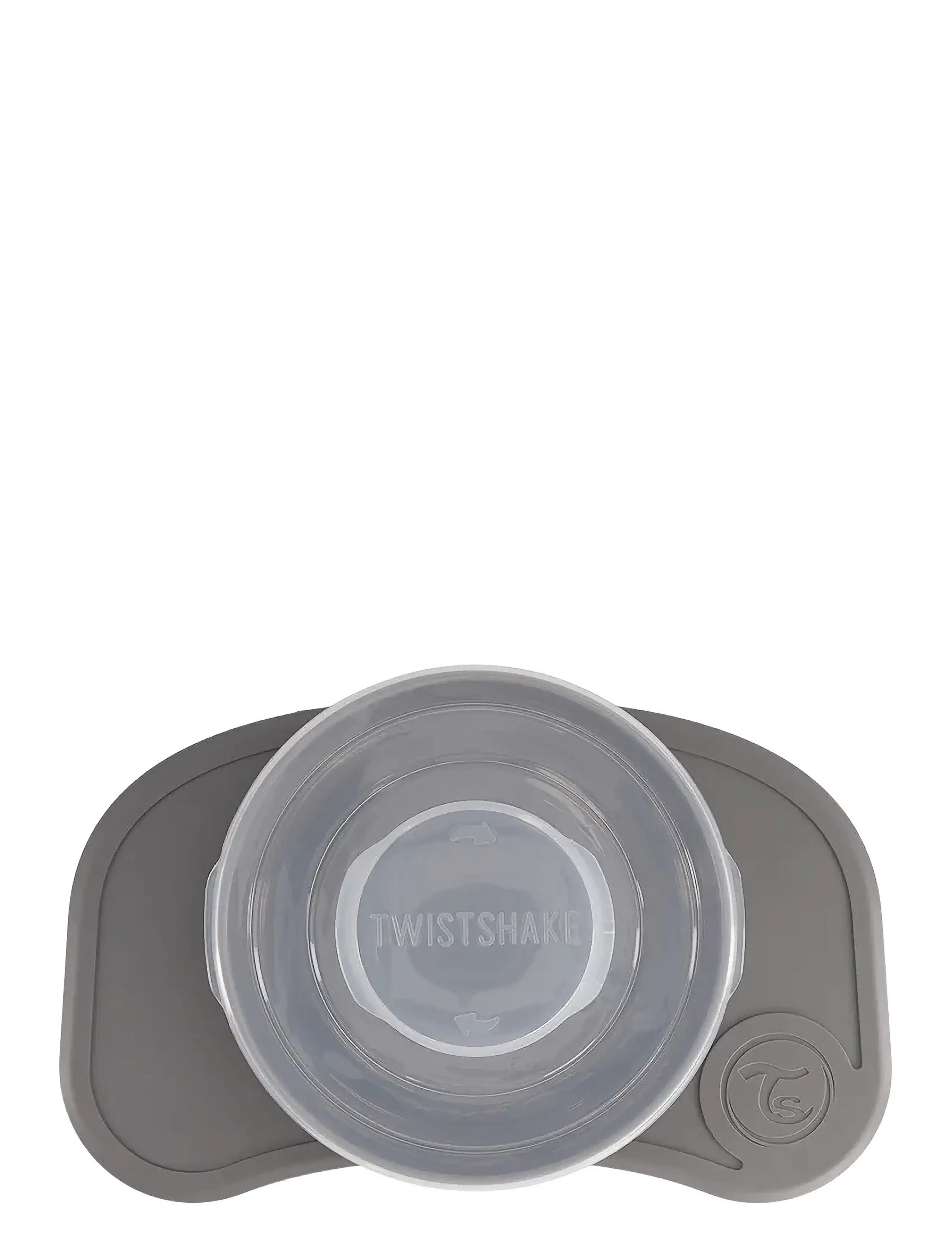 Twistshake - Click-mat mini + Plate - Õhtusöögikomplektid - pastel grey - 4