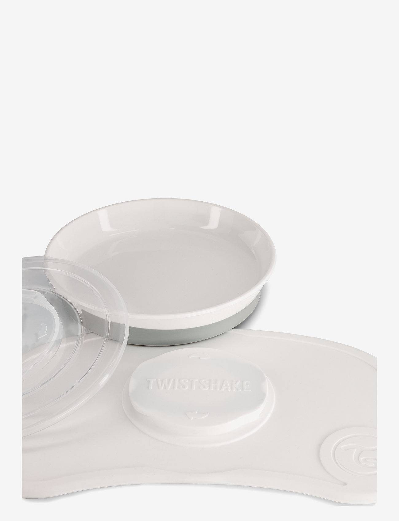 Twistshake - Click-mat mini + Plate - essgeschirr - white - 2