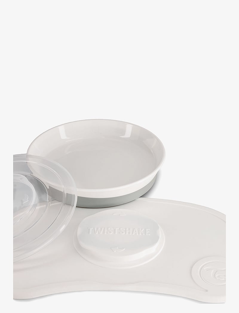 Twistshake - Click-mat mini + Plate - essgeschirr - white - 2