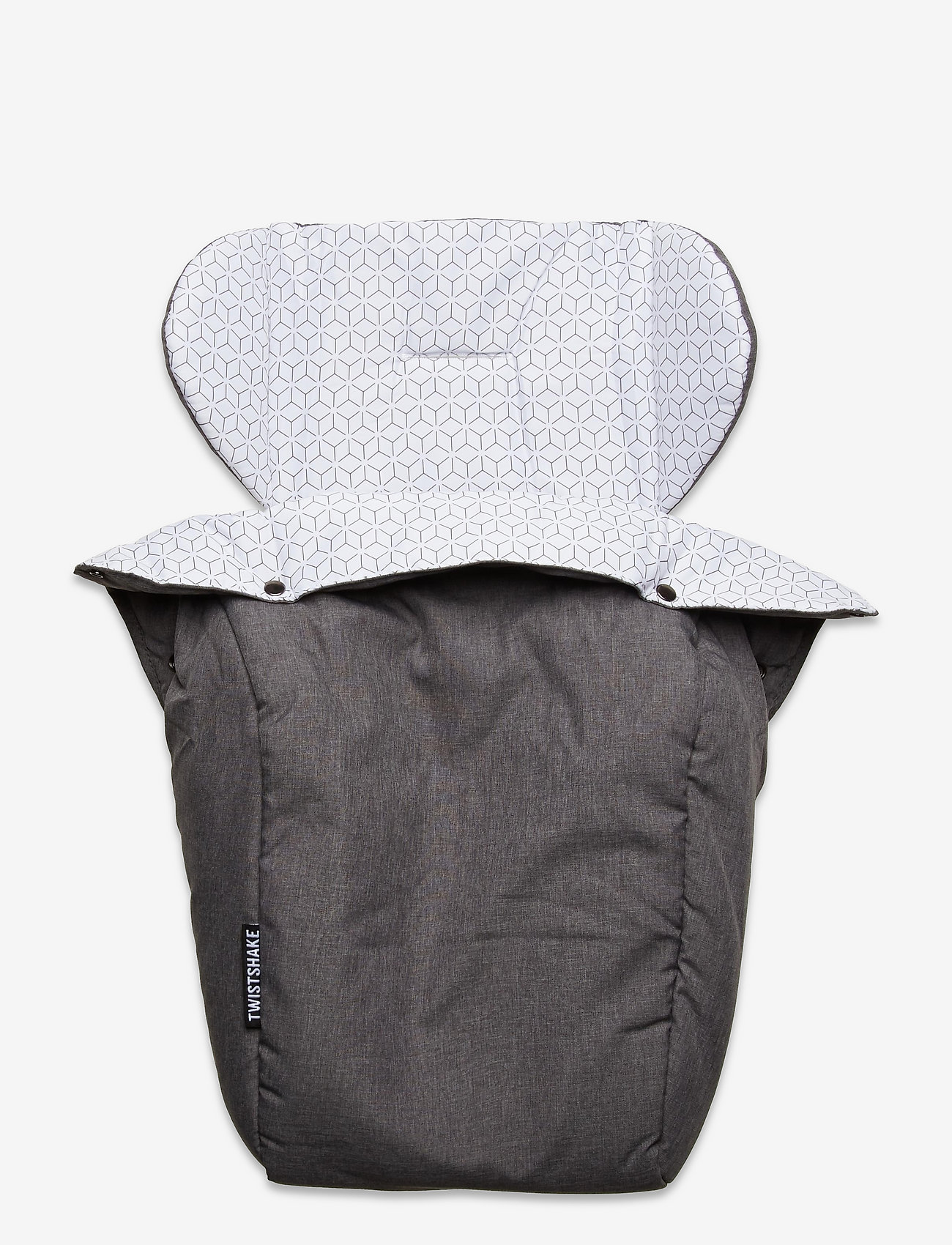 Twistshake - Twistshake Tour Seat Liner + Foot Muff Grey - barnvagnstillbehör - grey - 1