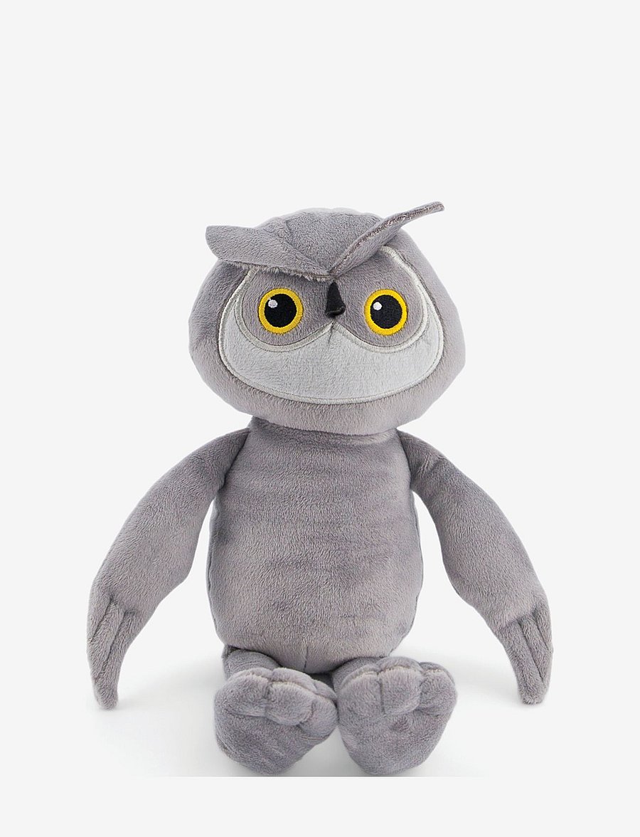 Twistshake - Twistshake Plush Toy Owl - kuscheltiere - grey owl - 0