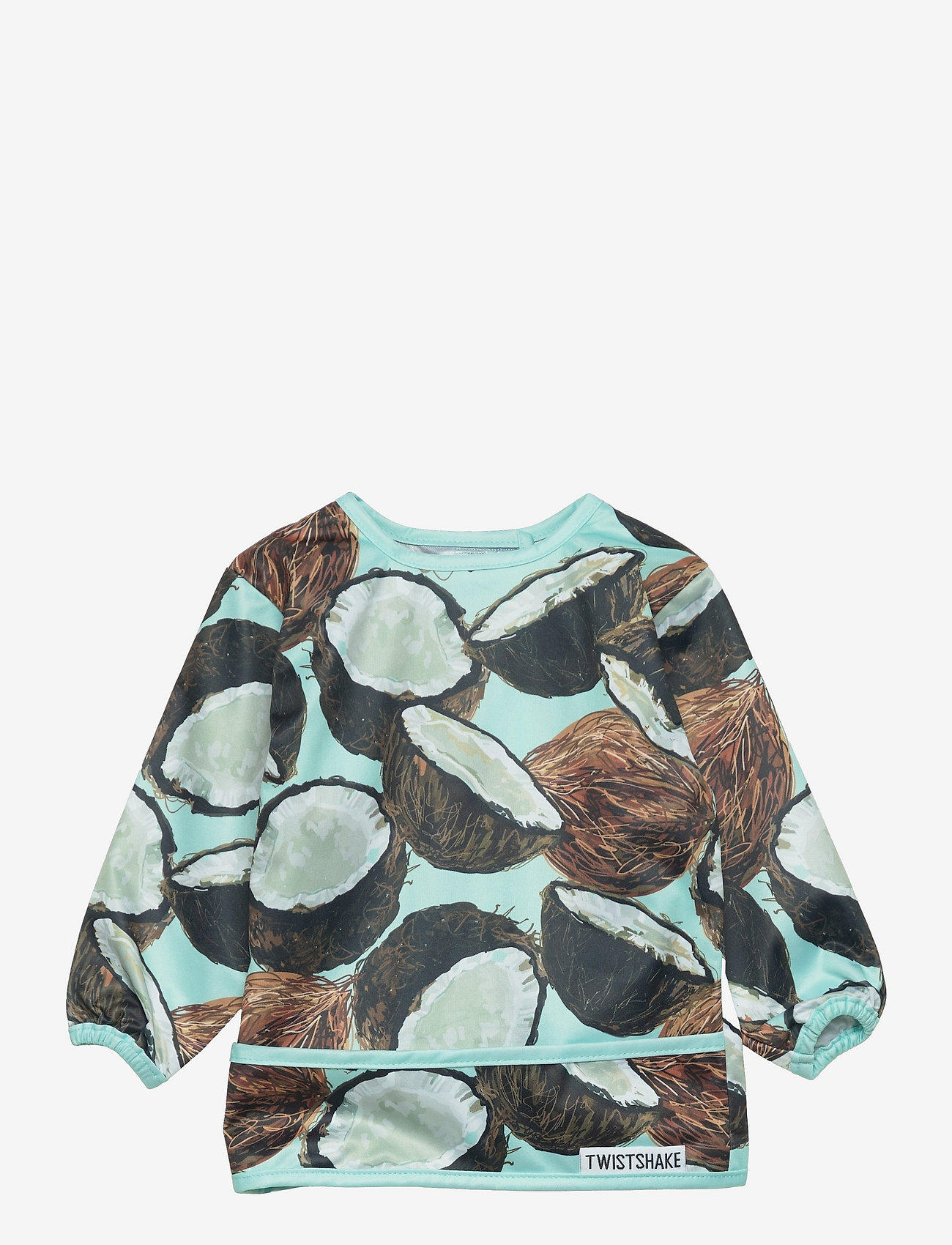 Twistshake - Twistshake Long Sleeve Bib Coconut - langarmlätzchen - brown - 0