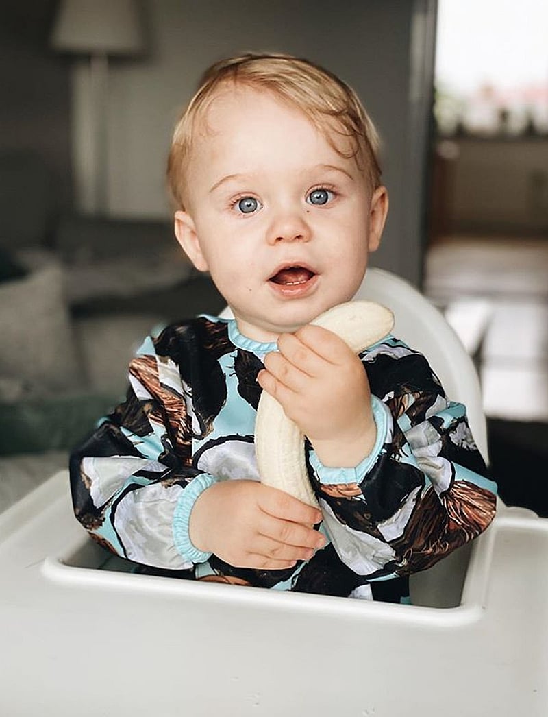 Twistshake - Twistshake Long Sleeve Bib Coconut - langarmlätzchen - brown - 2