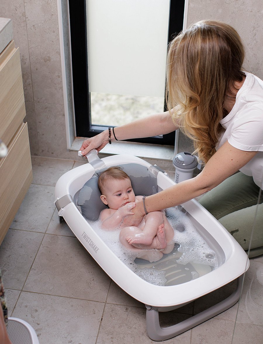 Twistshake - Twistshake Bathtub & Cushion - baignoires & accessoires - grey - 0