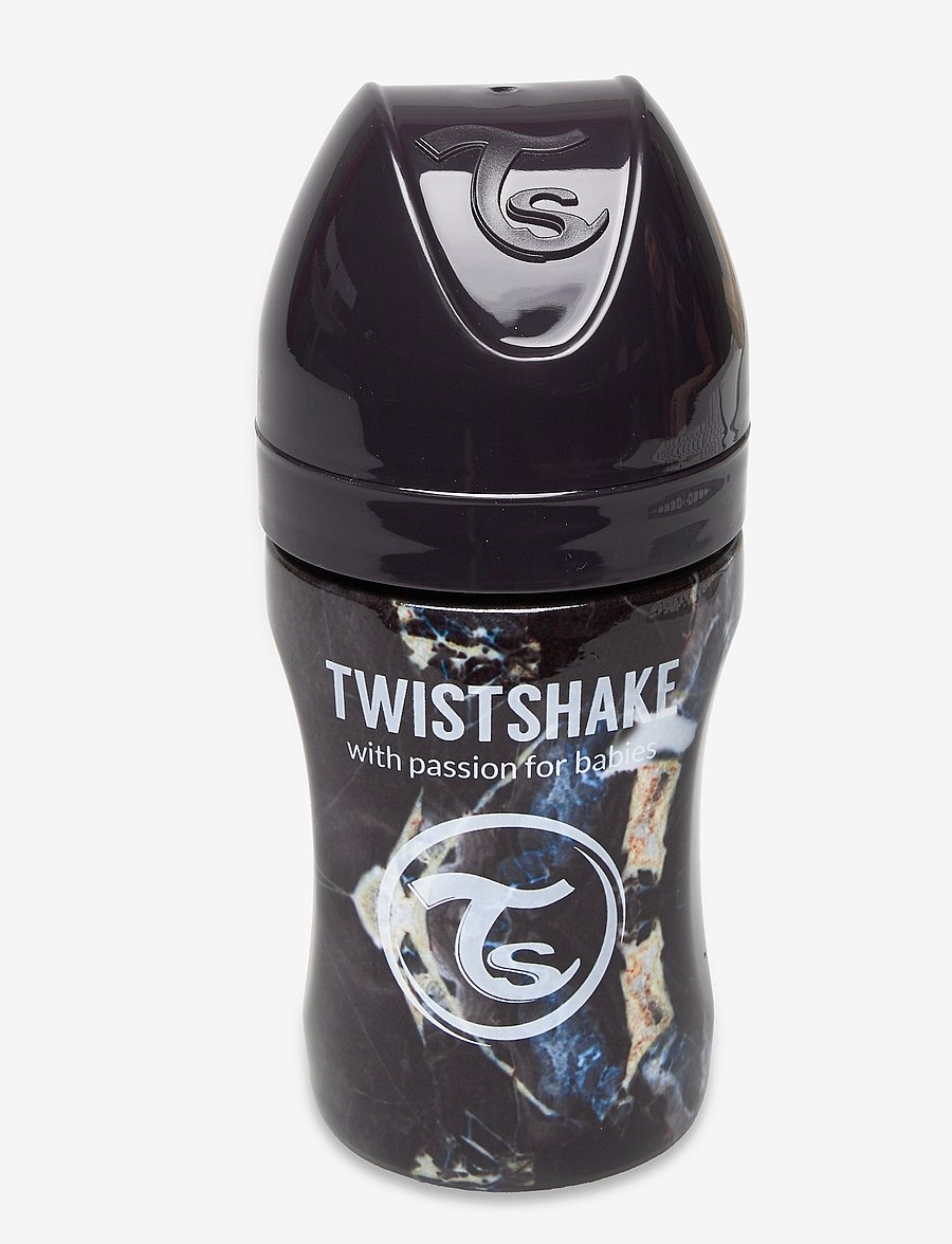 Twistshake - Twistshake Anti-Colic Stainless Steel 260ml Marble Black - babyflaschen - marble black - 1
