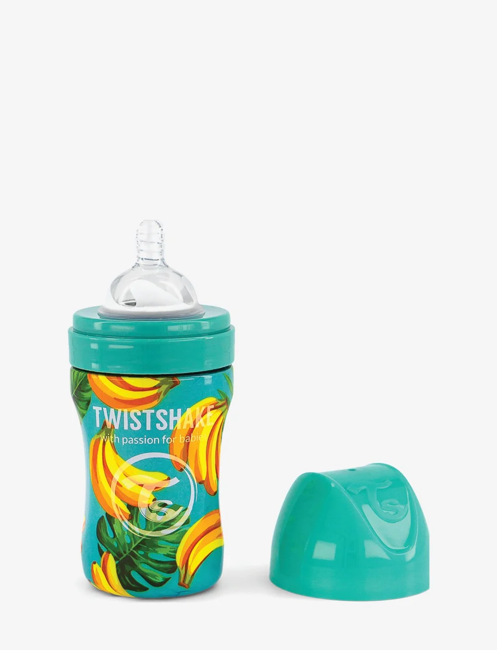 Twistshake - Twistshake Anti-Colic Stainless Steel 260ml Banana - babyflaschen - yellow - 1