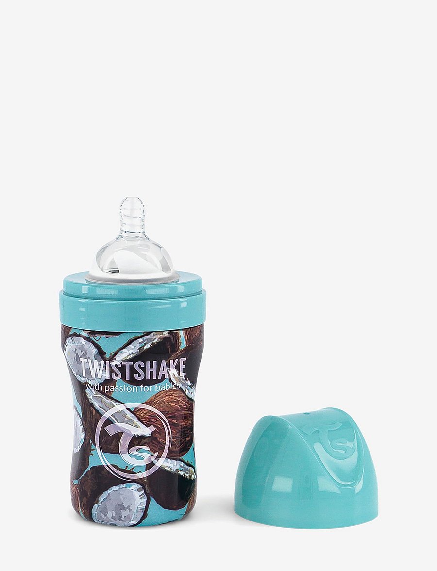 Twistshake - Twistshake Anti-Colic Stainless Steel 260ml Coconut - babyflaschen - white - 1
