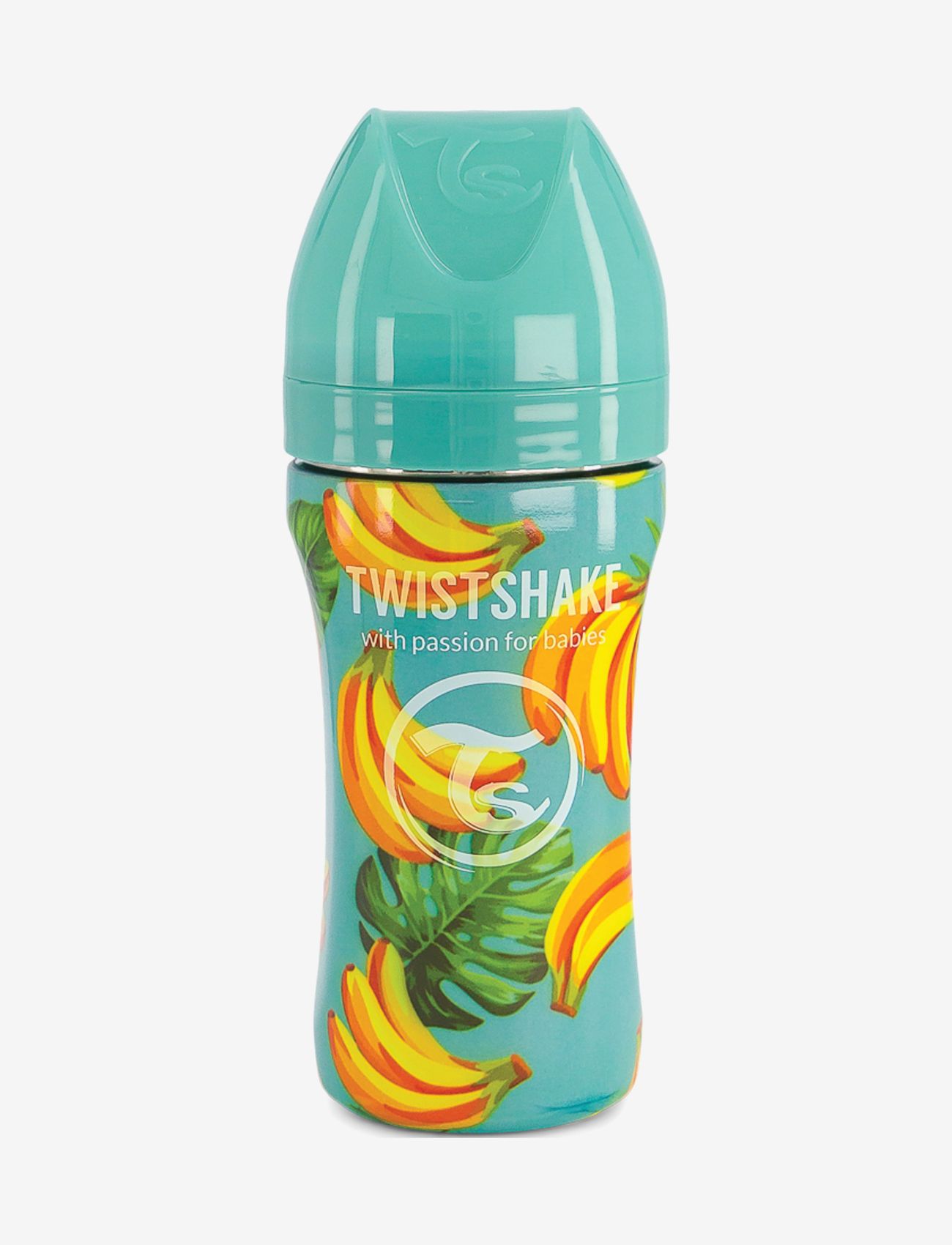 Twistshake - Twistshake Anti-Colic Stainless Steel 330ml Banana - nappflaskor - yellow - 1