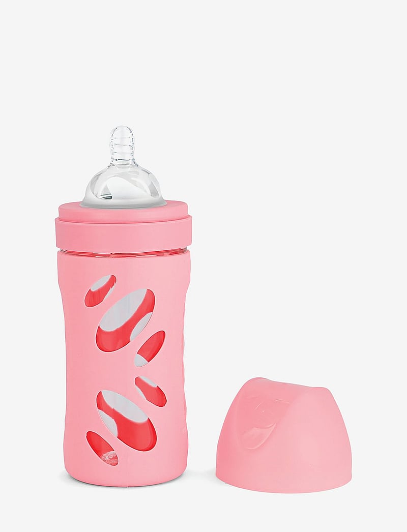 Twistshake - Twistshake Anti-Colic Glass Bottle 260ml Pastel Pink - babyflaschen - pastel pink - 0