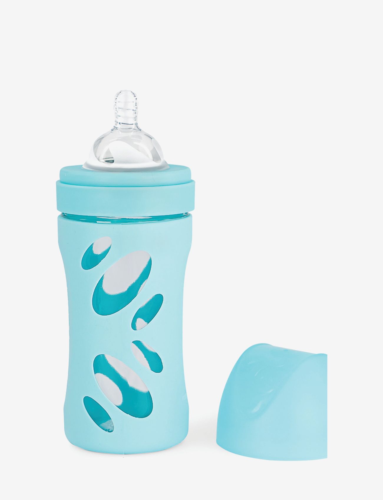Twistshake - Twistshake Anti-Colic Glass Bottle 260ml Pastel Blue - nappflaskor - pastel blue - 0