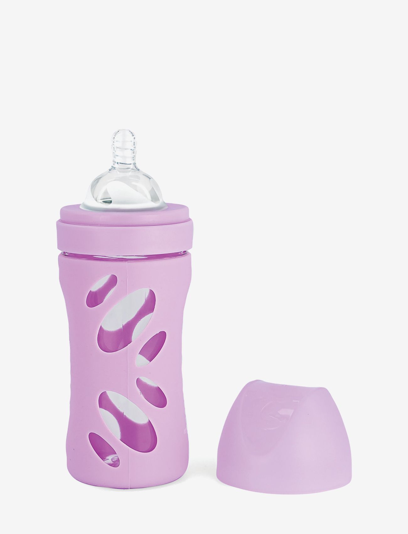 Twistshake Anti-Colic Glass Bottle 260Ml Pastel Purple, One Size, Baby Bottles & Accessories, Lila - Bottles, Kinder
