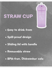 Twistshake - Twistshake Straw Cup 360ml 6+m Pastel Pink - nokkamukit - pastel pink - 2