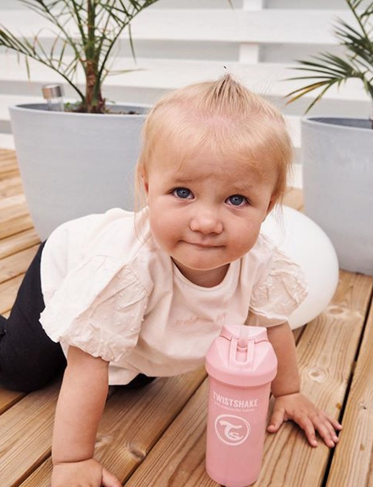 Twistshake Straw Cup, Børn, Baby Sugerørskop, Pink, Str: ONE SIZE