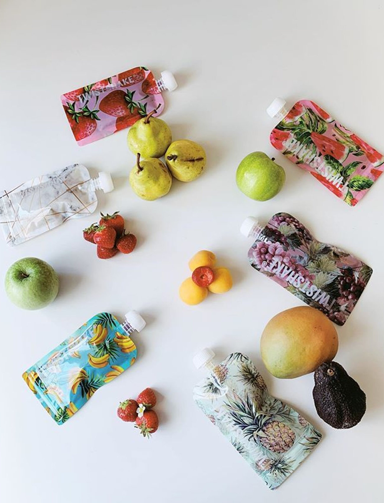 Twistshake - Twistshake 5x Squeeze Bag 100ml Fruit - fruit - 5