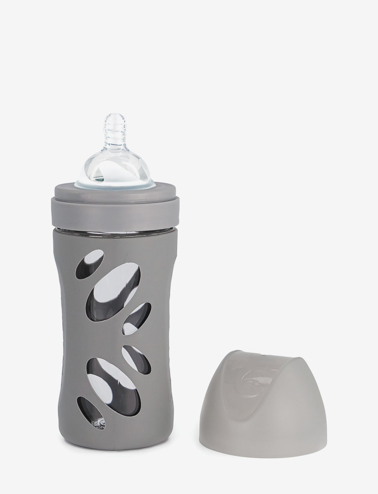 Twistshake - Twistshake Anti-Colic Glass Bottle 260ml Pastel Grey - babyflaschen - pastel grey - 0