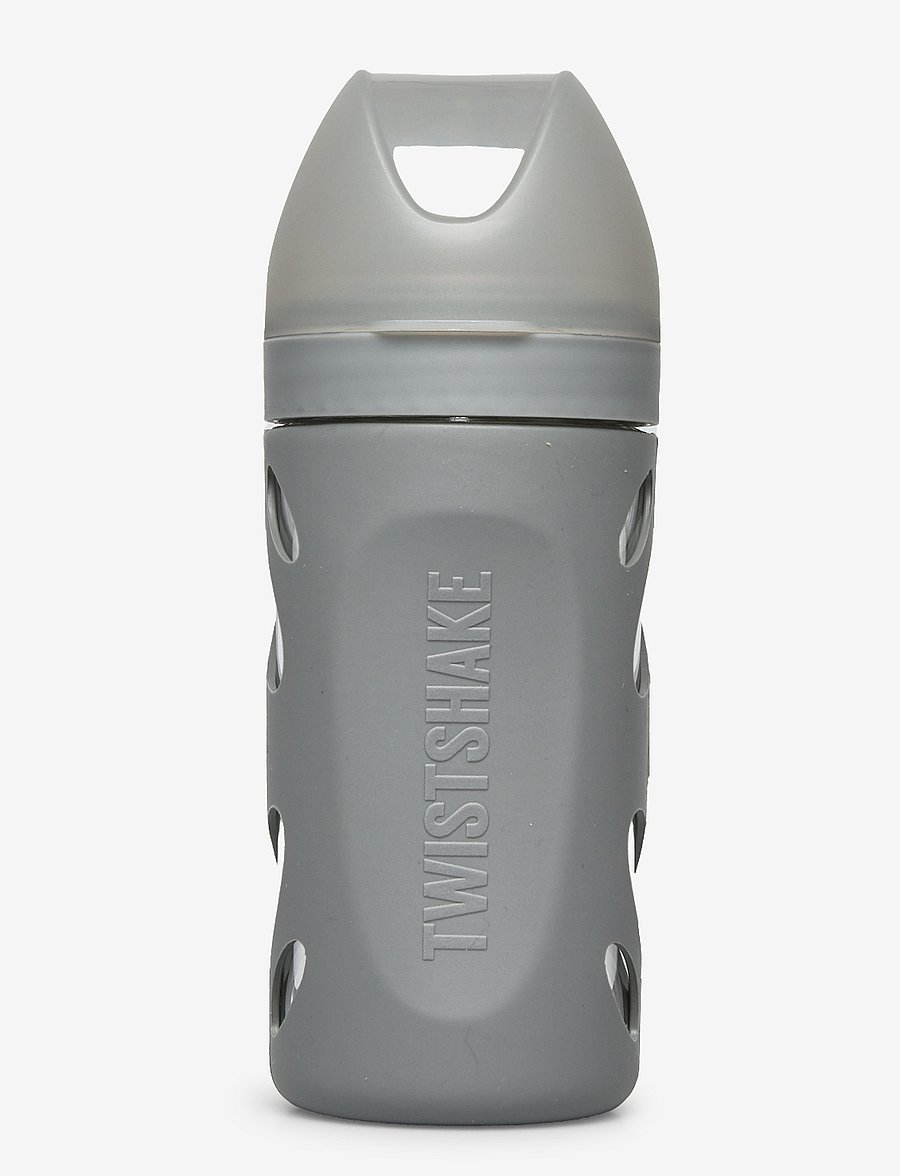 Twistshake - Twistshake Anti-Colic Glass Bottle 260ml Pastel Grey - biberons - pastel grey - 0