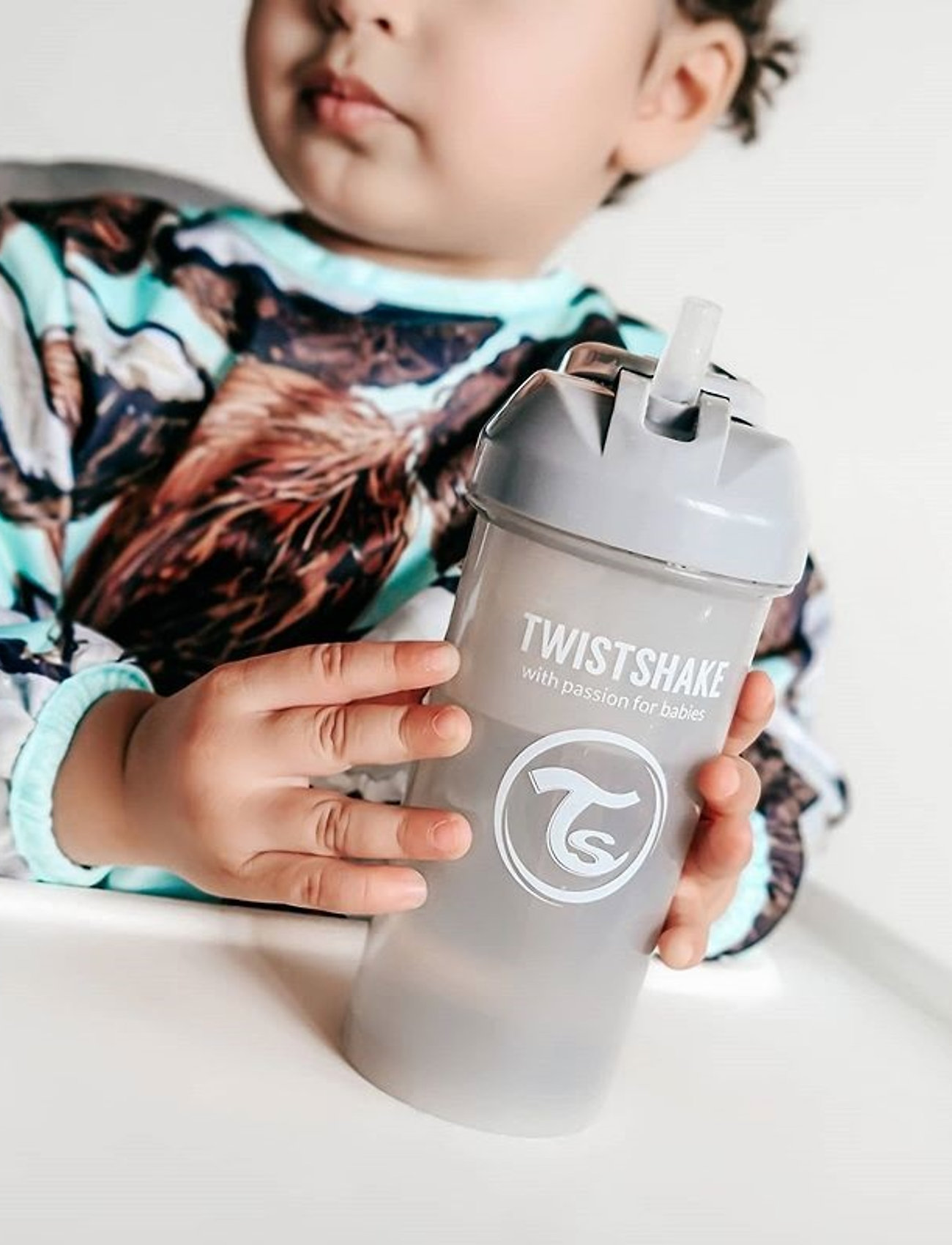Twistshake Twistshake Straw Cup, One Size, Grey, Fodring Af Baby > Suttekopper, Børn