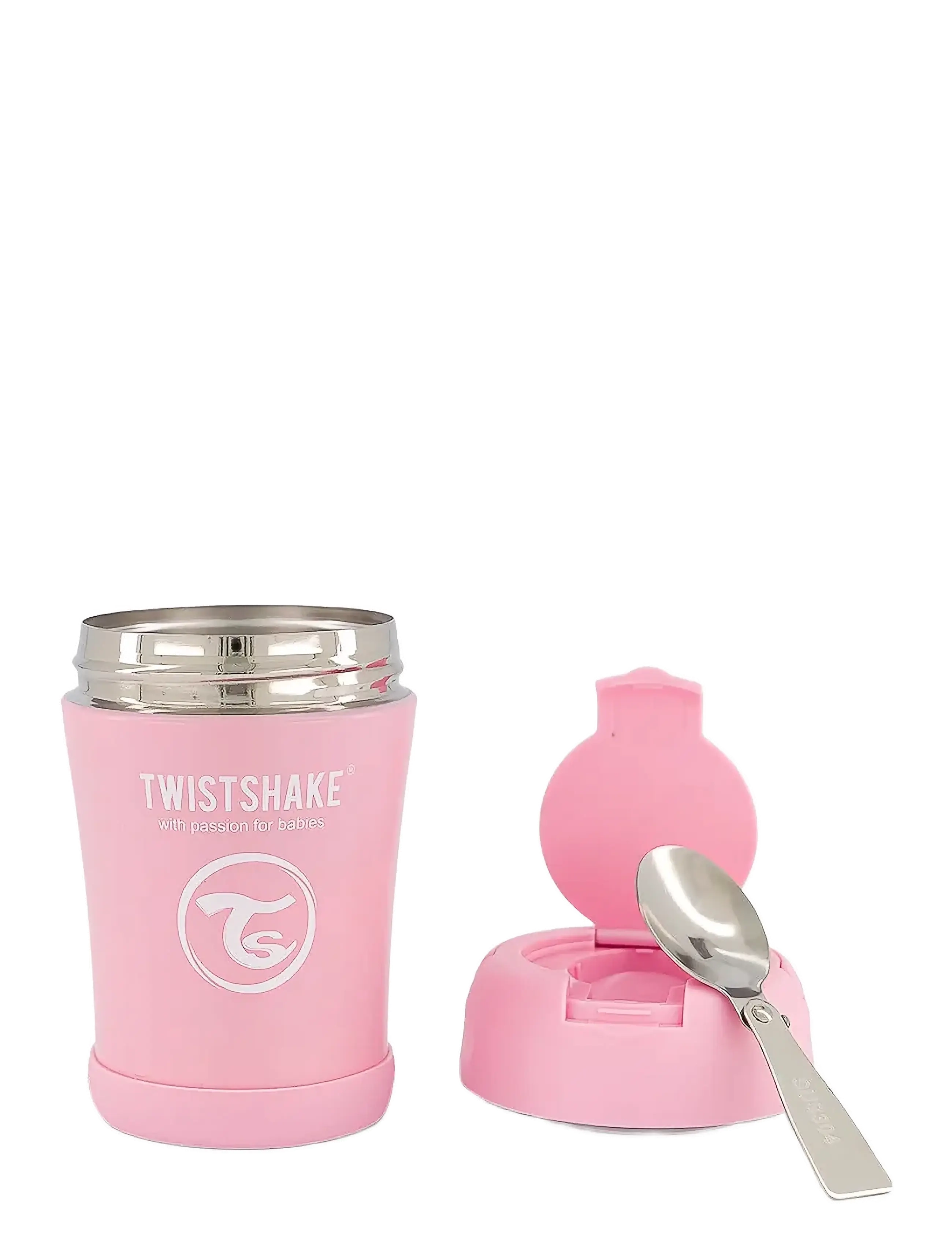 Twistshake Twistshake Insulated Food Container - Barošana - PASTEL PINK / pink/rose