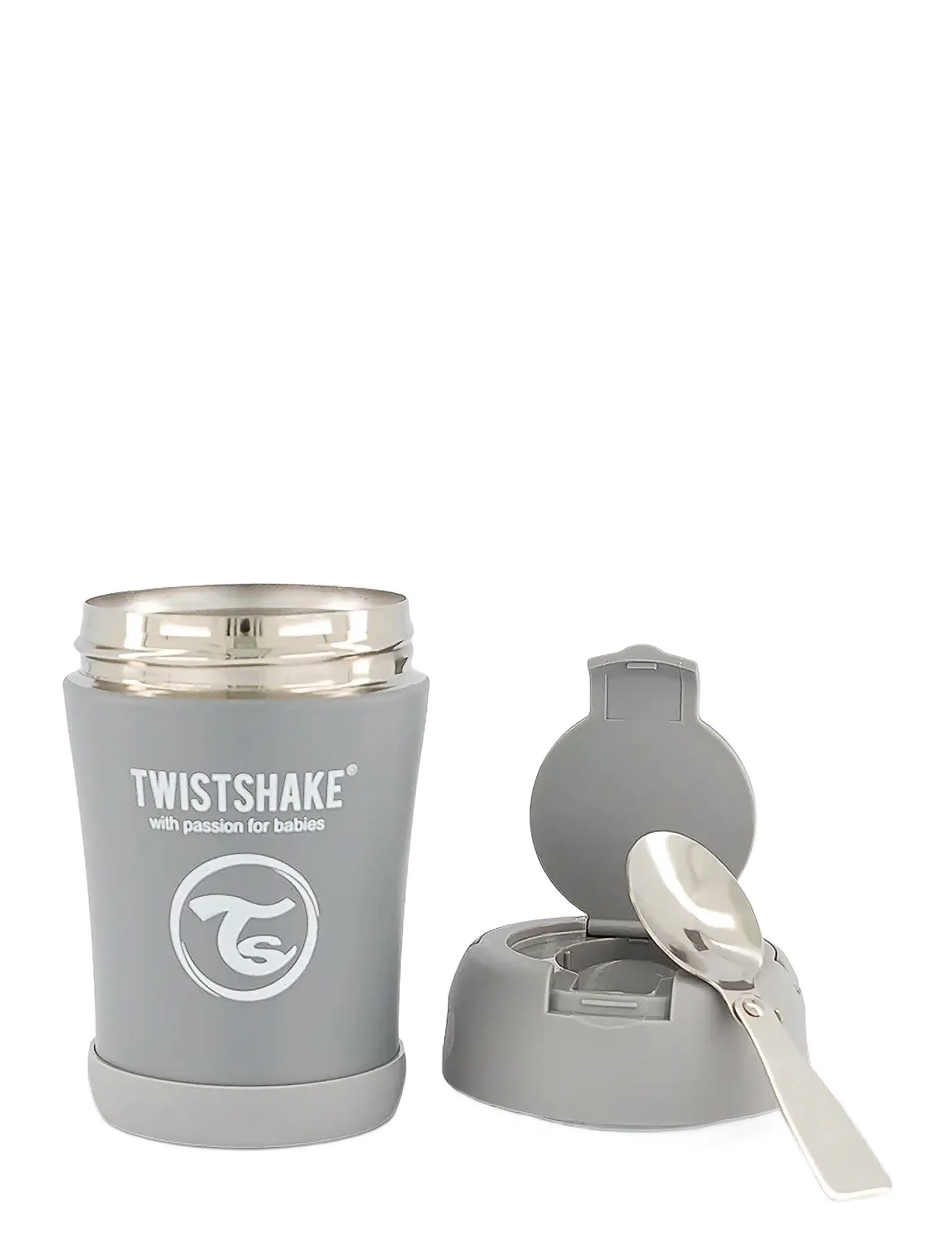 Twistshake Insulated Food Container, Termobeholder, Grå, Str: 350ML