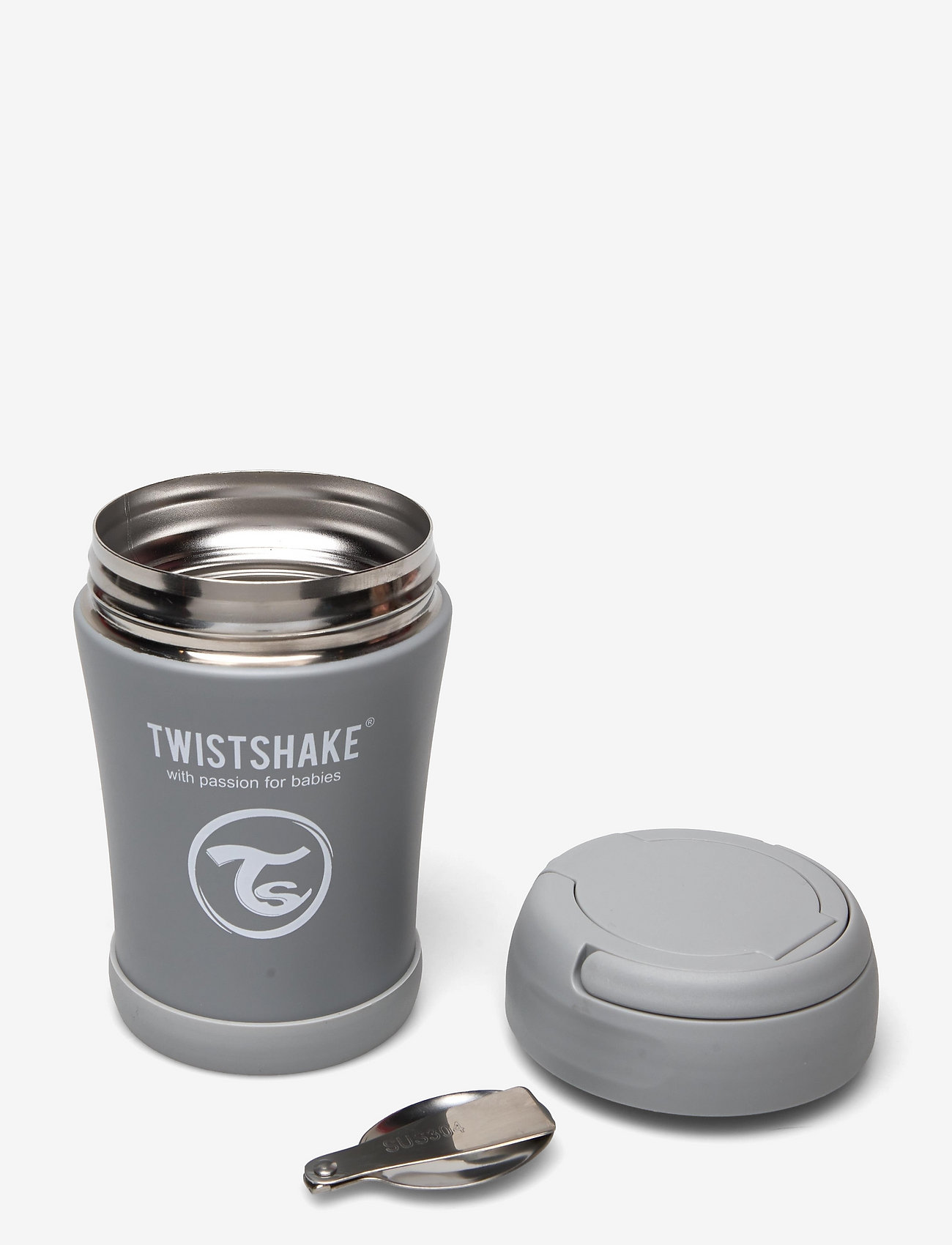 Twistshake - Twistshake Insulated Food Container - termosar - pastel grey - 1