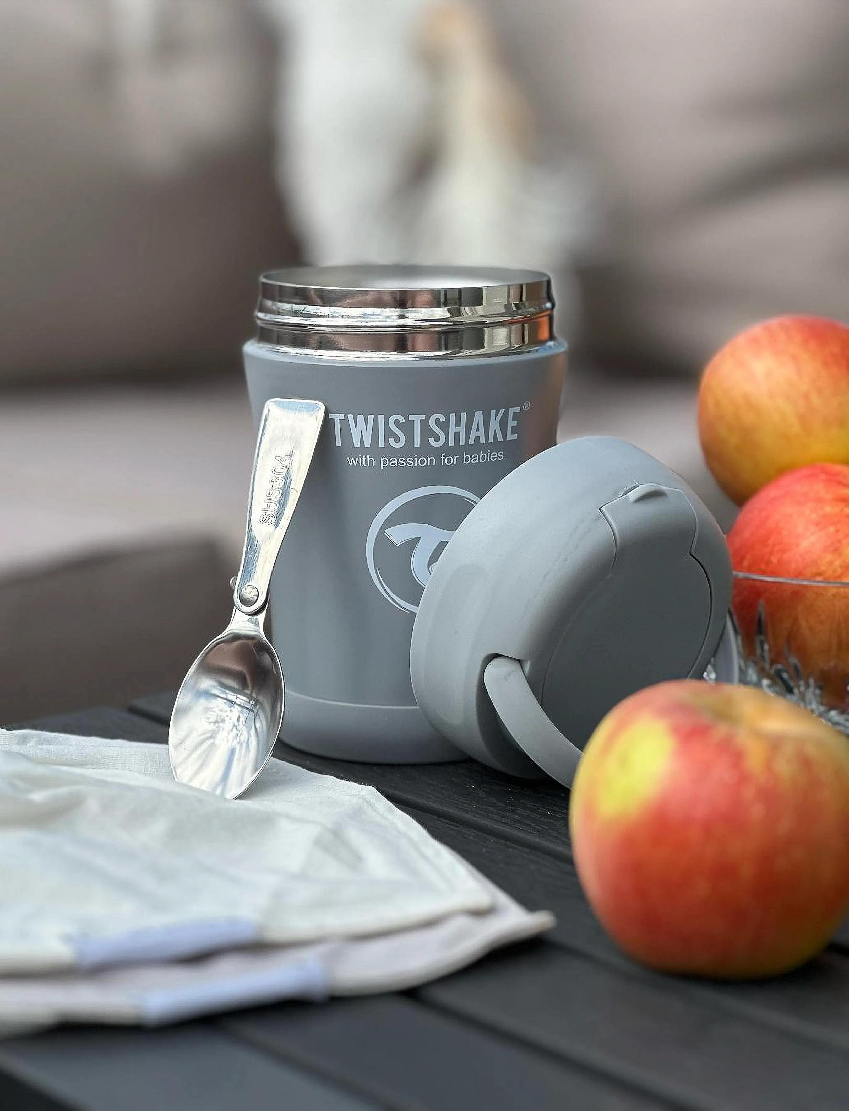 Twistshake - Twistshake Insulated Food Container - thermosflaschen - pastel grey - 4