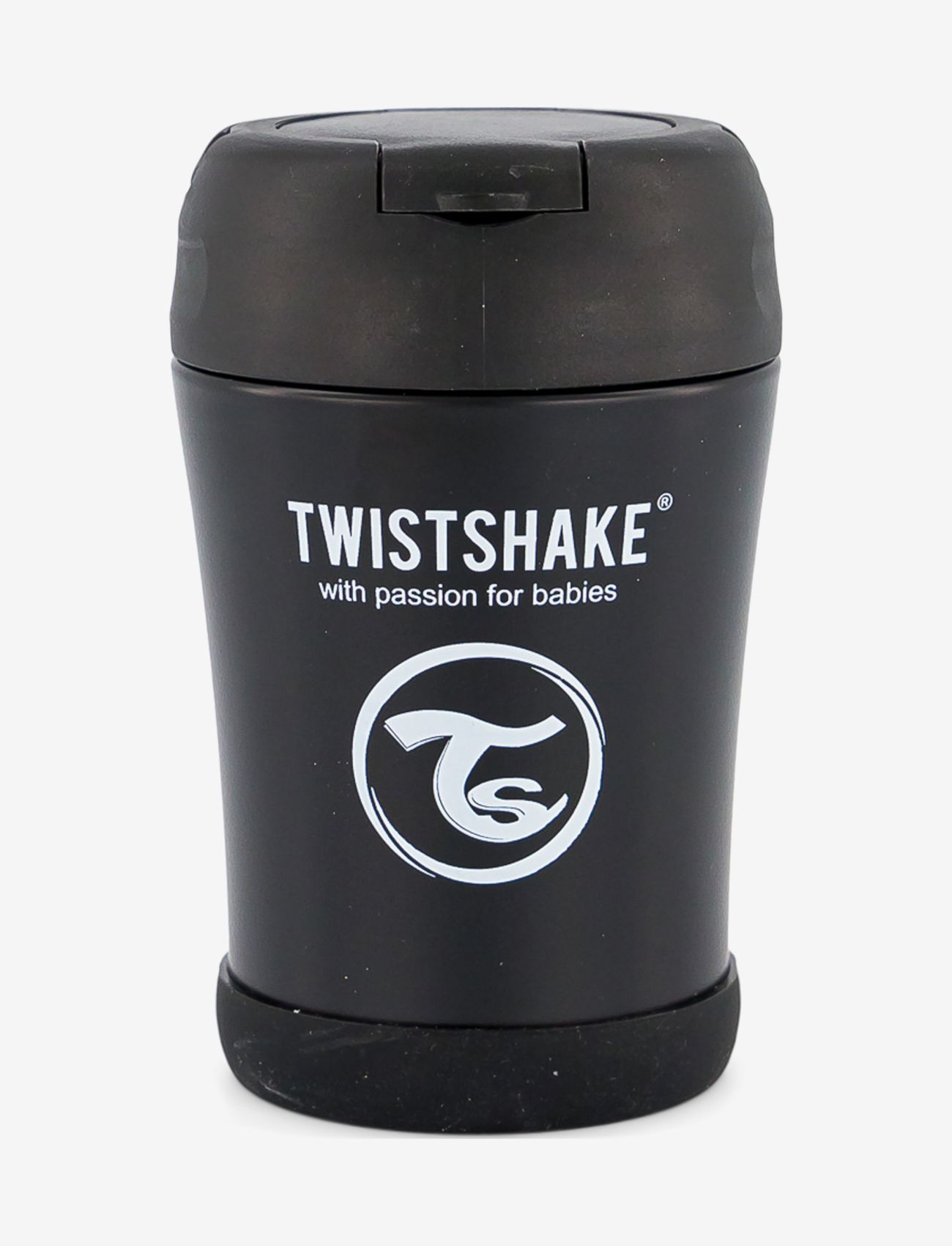 Twistshake Insulated Food Container 350Ml Black, Termobeholder, Sort, Str: ONE SIZE