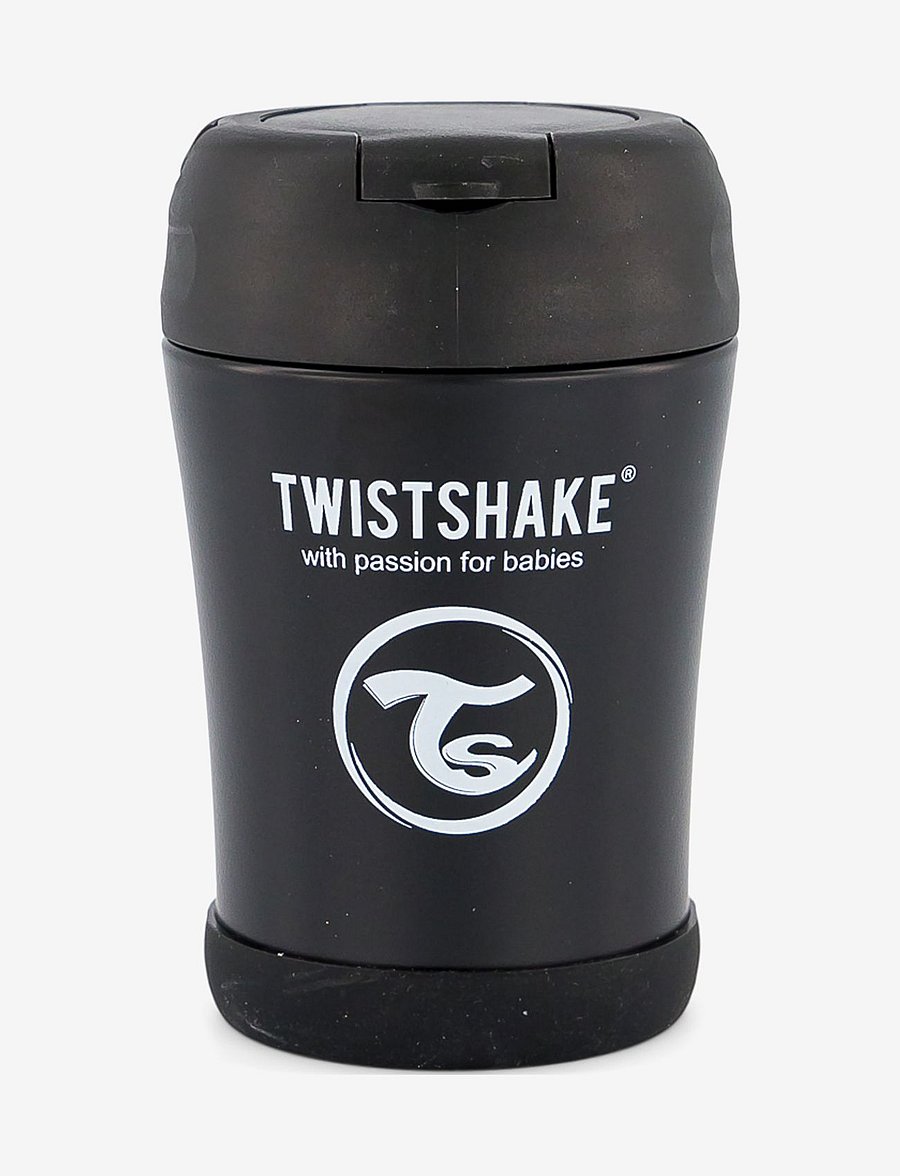 Twistshake - Twistshake Insulated Food Container 350ml Black - thermosflaschen - black - 1