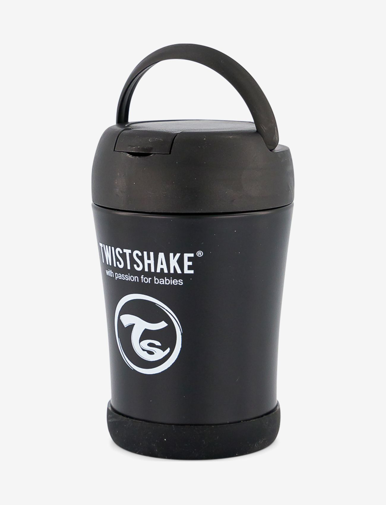 Twistshake - Twistshake Insulated Food Container 350ml Black - termoflasker - black - 2