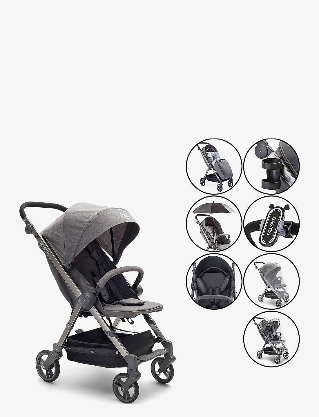 All black shop stroller