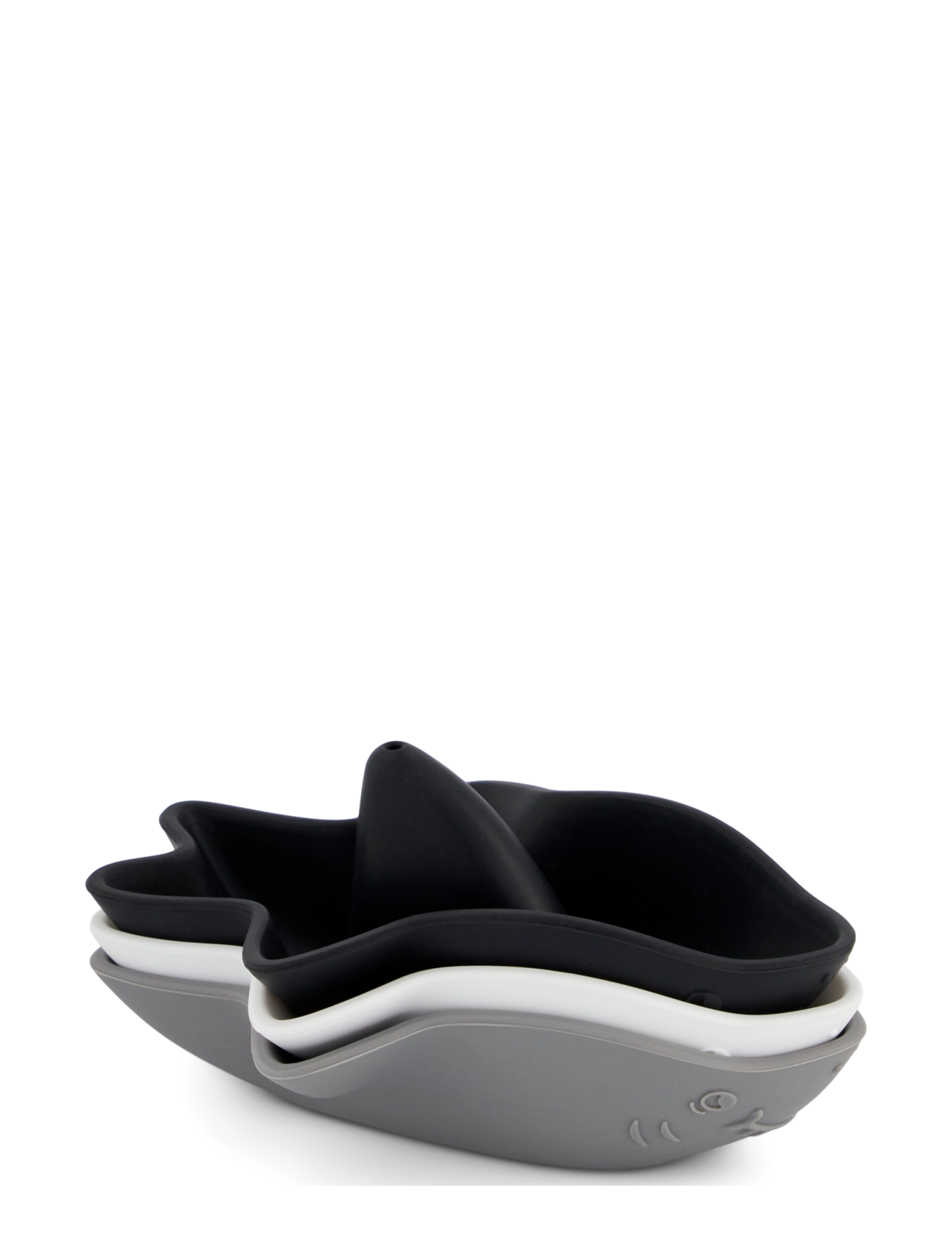 Twistshake - Twistshake 3x Silicone Shark Bath Toy Pastel Grey - vanniaeg - pastel grey - 2