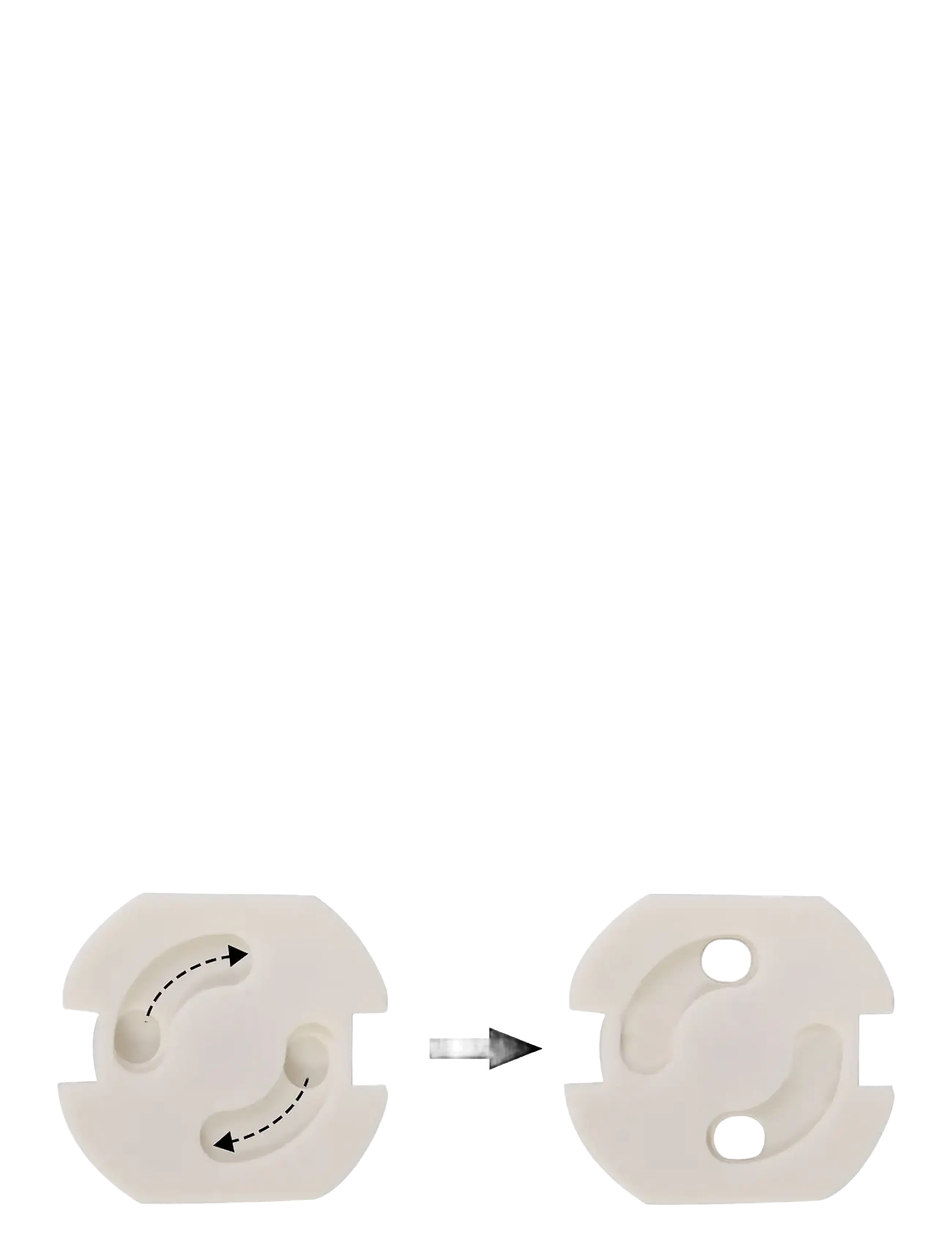 Twistshake - Twistshake F-Socket Cover EU - kodune ohutus - white - 1