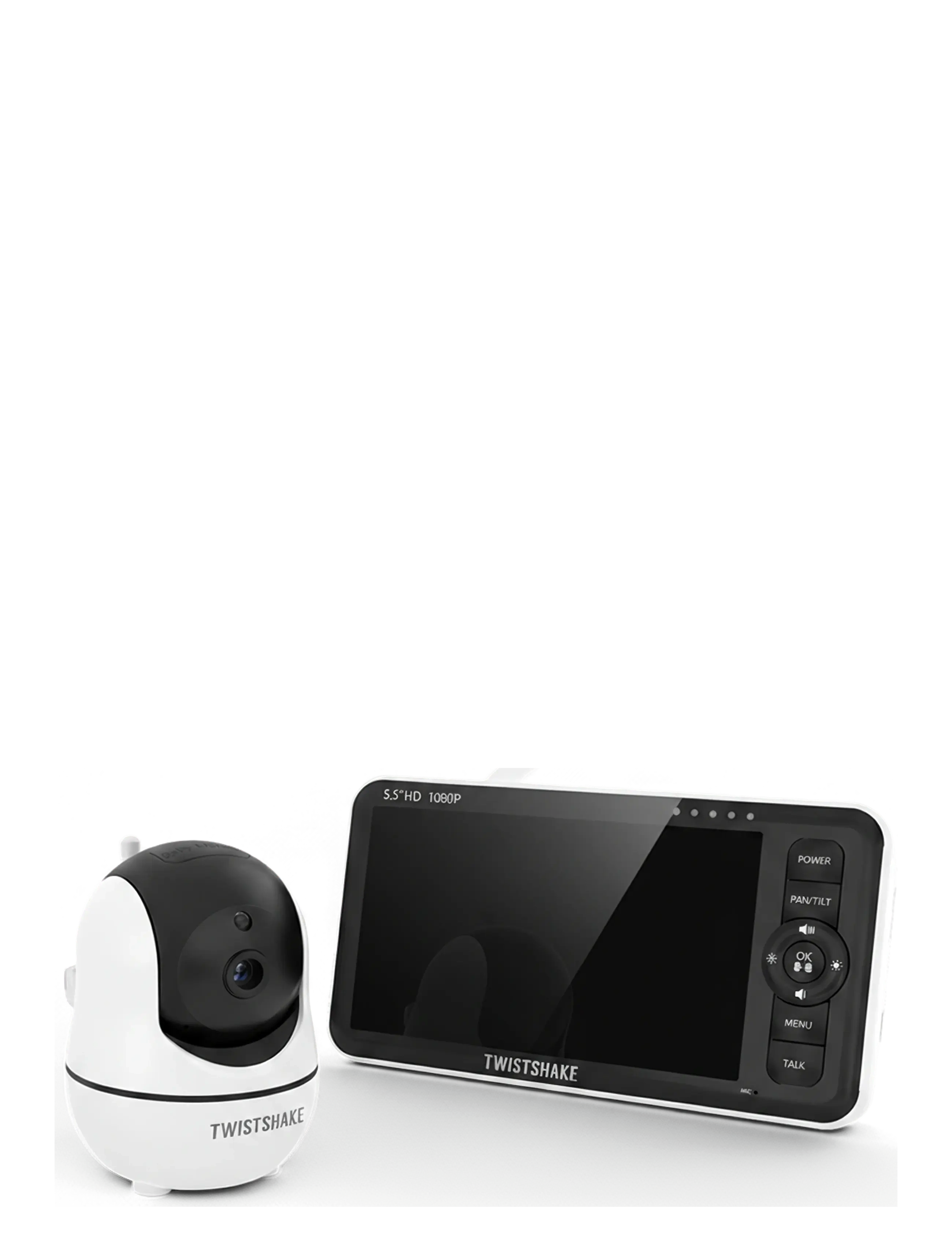 Twistshake Baby Monitor and Camera - WHITE & BLACK