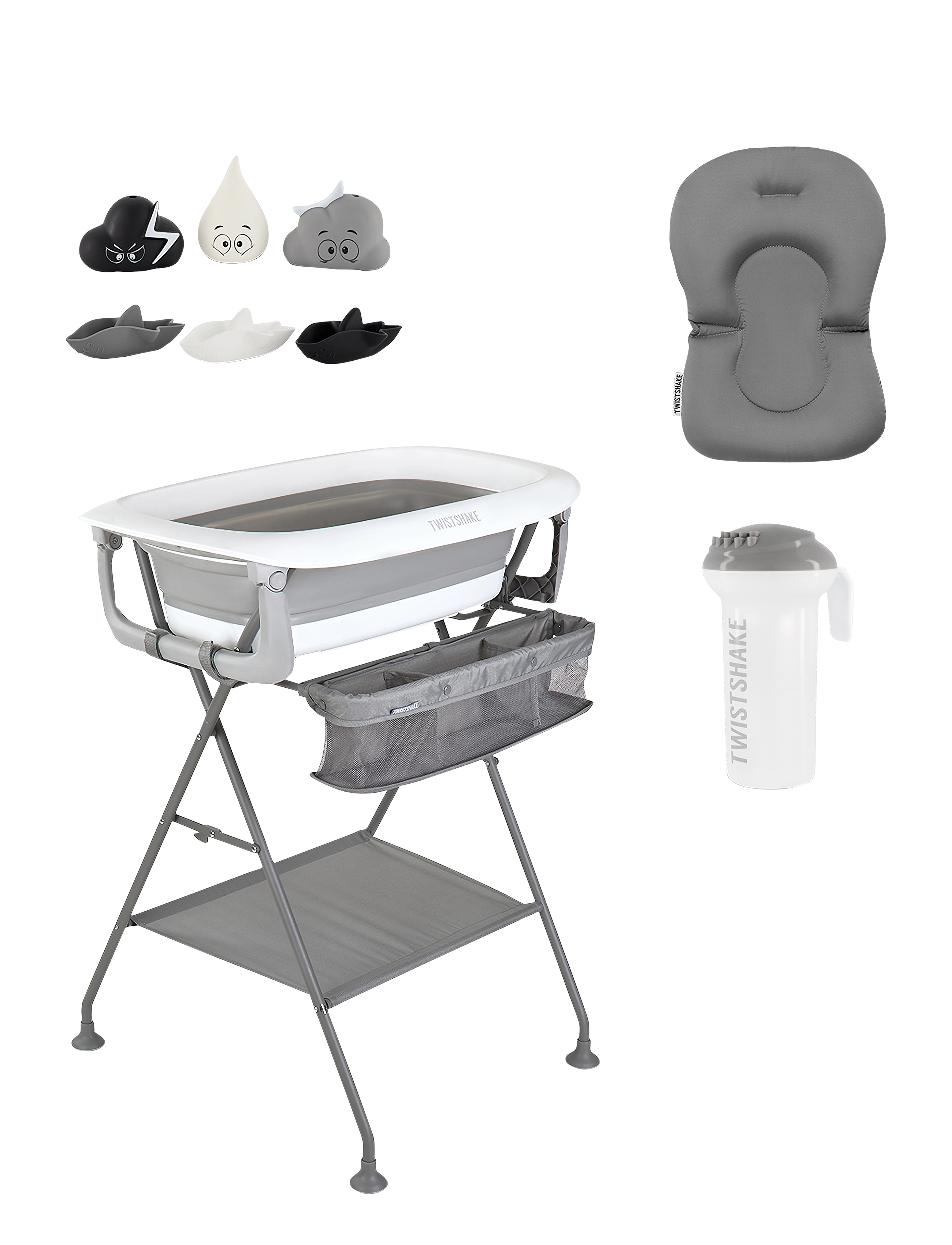 Twistshake Luxury Bath Kit, One Size, Time, Grau - Bathtubs, Kinder