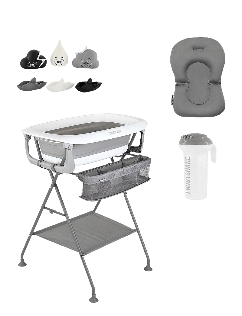 Twistshake - Twistshake Luxury Bath Kit - badewannen & zubehör - grey - 0