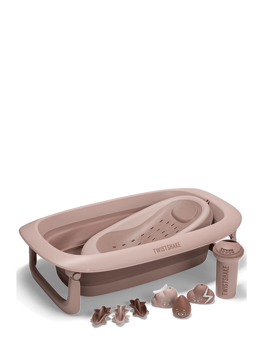 Twistshake - Twistshake Bathtub, Shower & Bath Cradle, Rinser, 6x Toys Faded Pink - badewannen & zubehör - faded pink - 0
