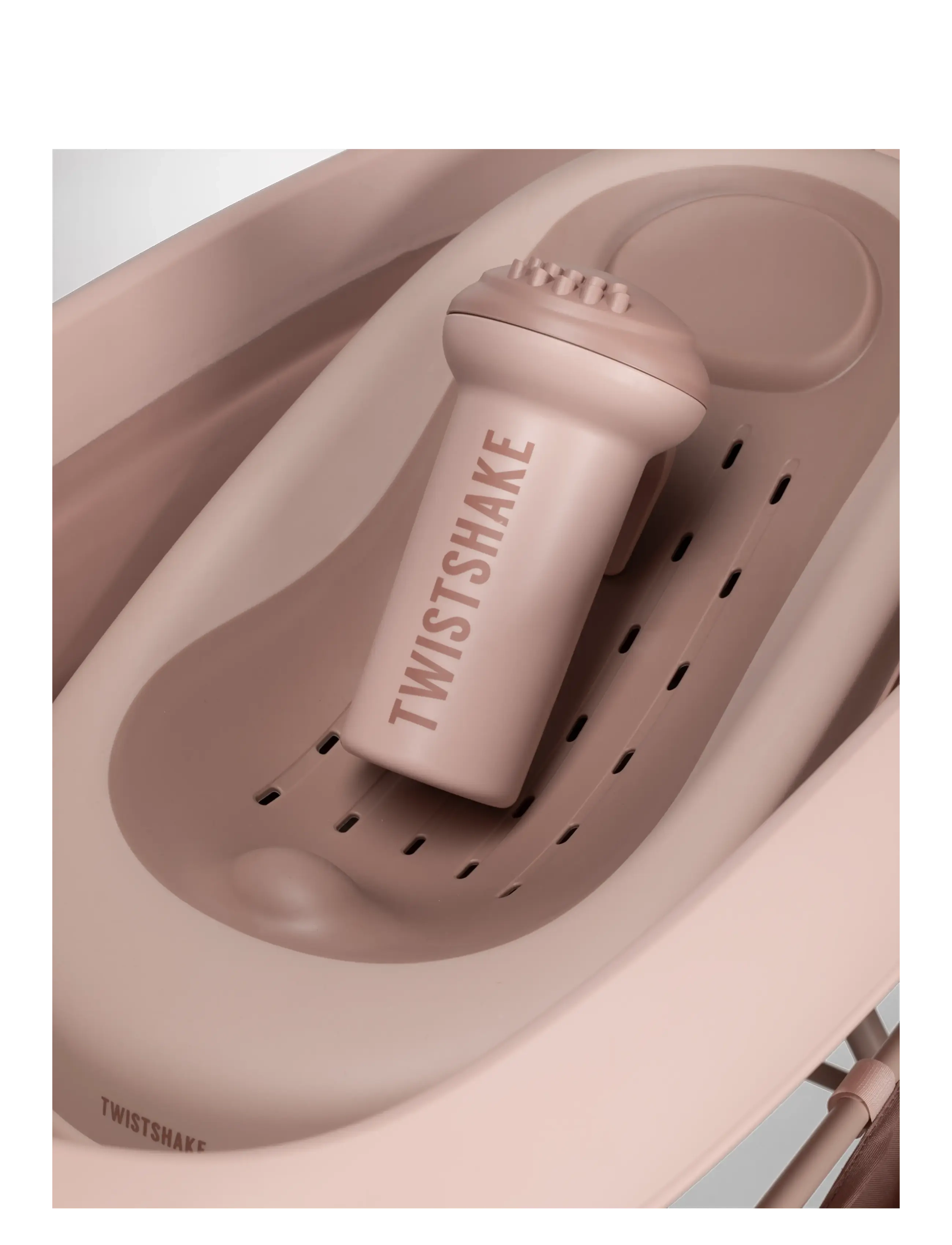 Twistshake - Twistshake Bathtub, Shower & Bath Cradle, Rinser, 6x Toys - badkar & tillbehör - faded pink - 1