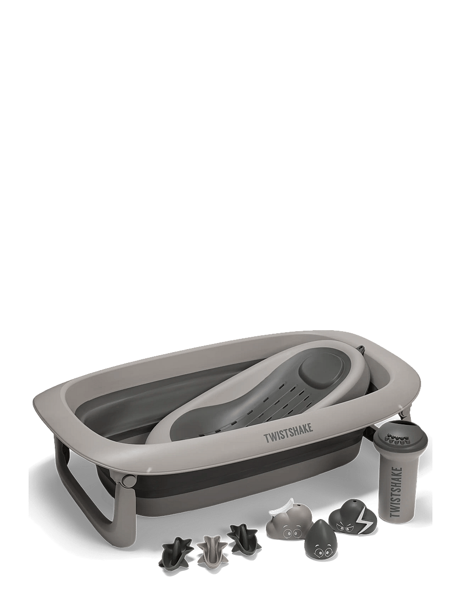 Twistshake - Twistshake Bathtub, Shower & Bath Cradle, Rinser, 6x Toys Faded Grey - vannid ja tarvikud - faded grey - 0