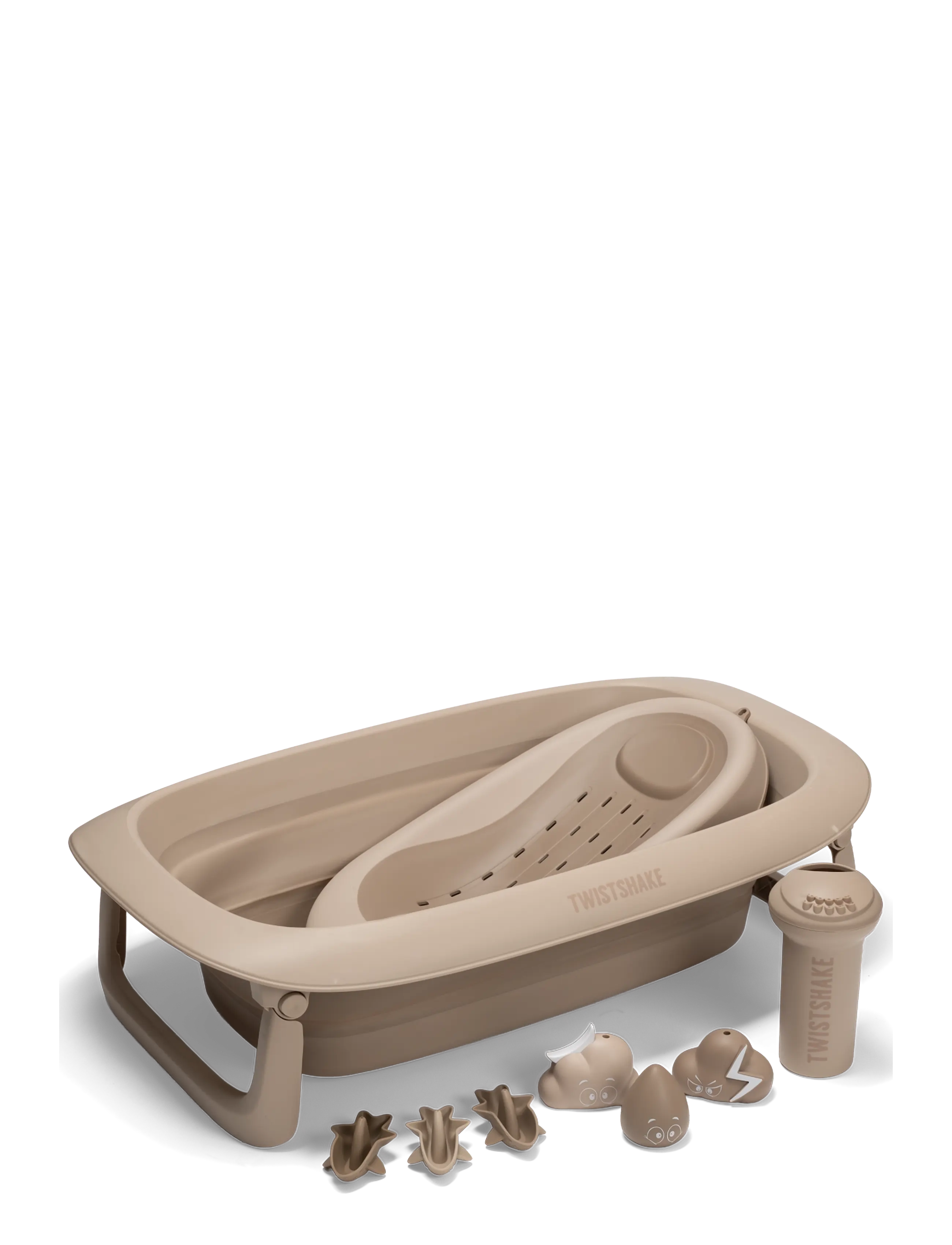 Twistshake Twistshake Bathtub, Shower & Bath Cradle, Rinser, 6x Toys Mocha - Vannid ja tarvikud - MOCHA / brown