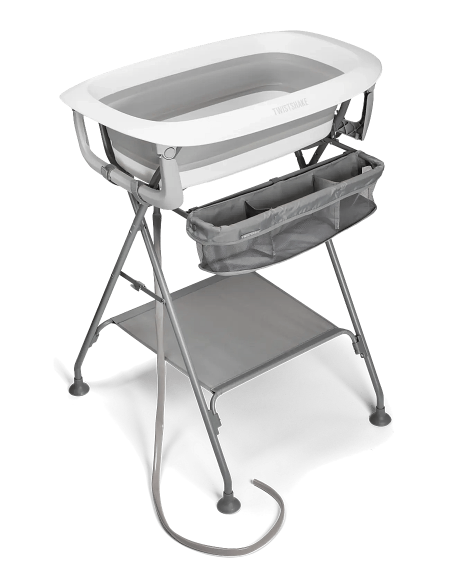 Twistshake - Twistshake Luxury Bath Kit with Bath Stand Pastel Grey V2 - vannid ja tarvikud - pastel grey - 4