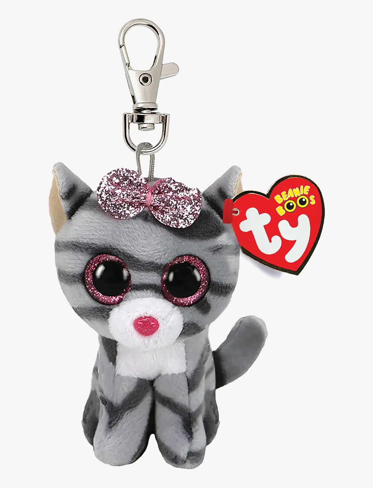 TY - KIKI CAT GREY - CLIP - pehmed loomad - brown - 0