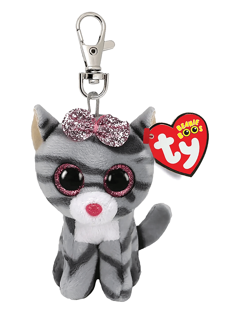 TY - KIKI CAT GREY - CLIP - pehmed loomad - brown - 0