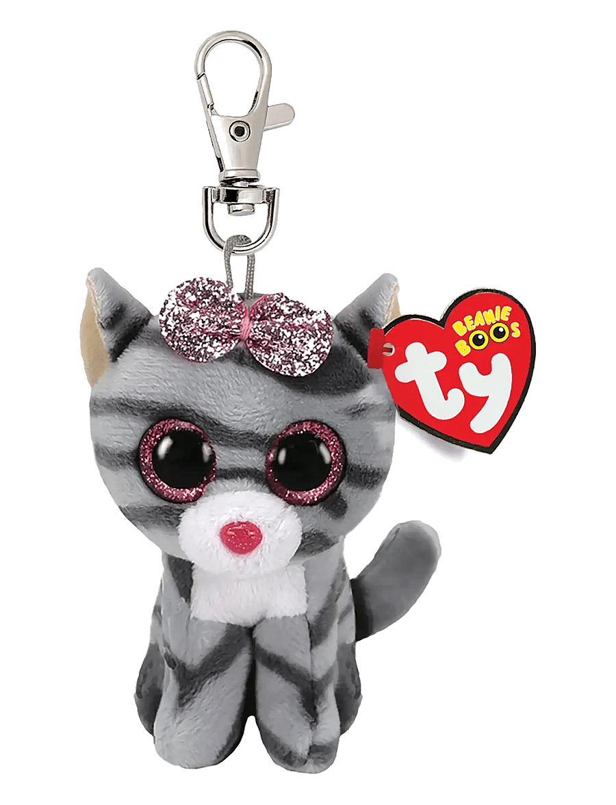 TY - KIKI CAT GREY - CLIP - pehmed loomad - grey - 0