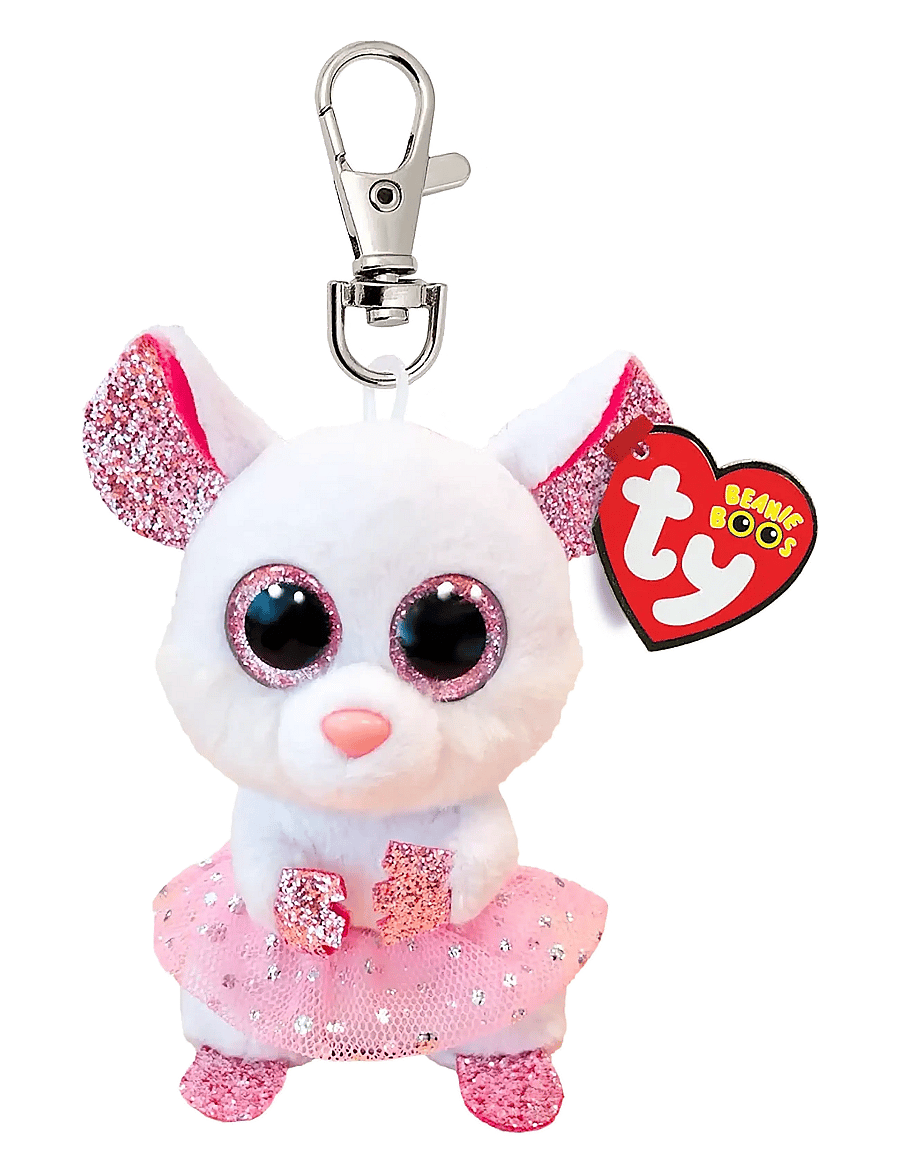 TY - NINA MOUSE BALLERINA WHITE - CLIP - pehmed loomad - white - 0