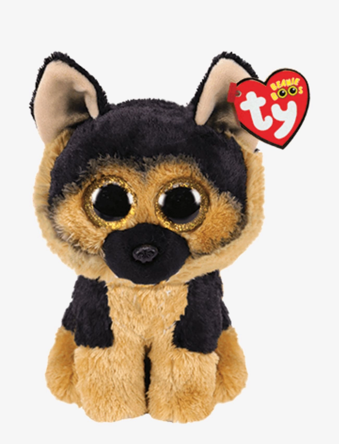 TY Spirit German Shepherd - Boos - Reg, 15.5 cm, Multi/patterned, Soft Legetøj > Stuffed Animals, Børn