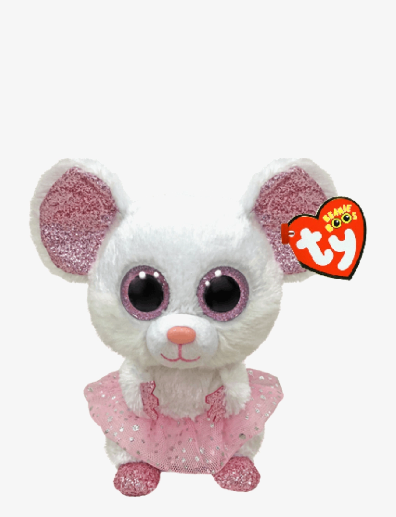 TY NINA - white ballerina mouse med - Mjukisdjur - WHITE / white