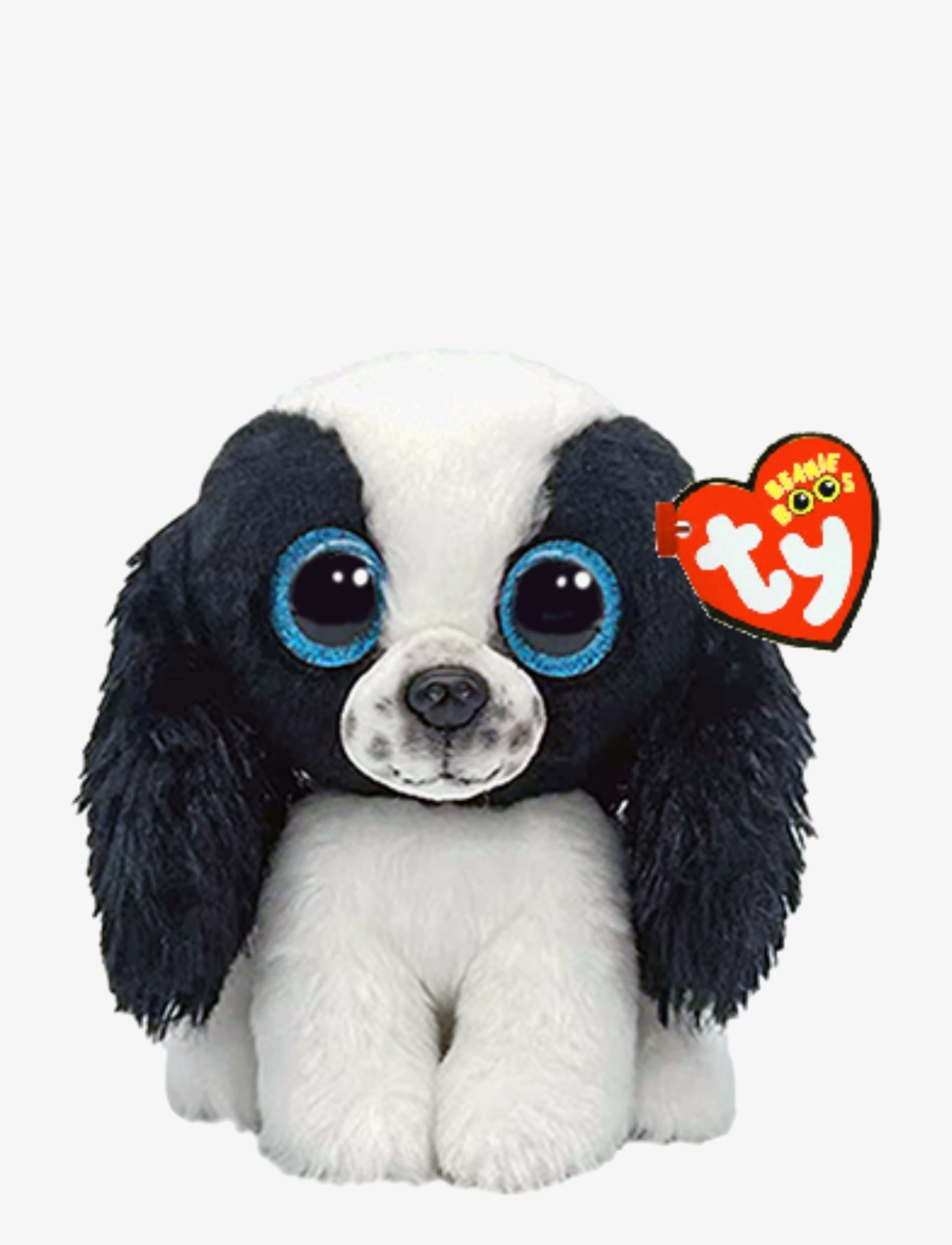 TY Sissy Dog Blk/Wht Reg, 15.5 cm, Soft Spielzeug, Schwarz - Stuffed Animals, Kinder